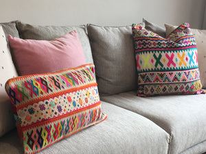 embroidered cushions (custom-made)