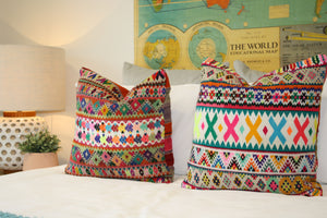 embroidered cushions (custom-made)